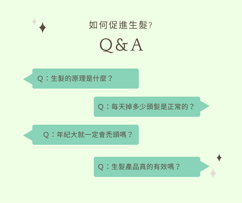 如何促進生髮?你想知道的生髮秘訣全都在這裡|常見問題