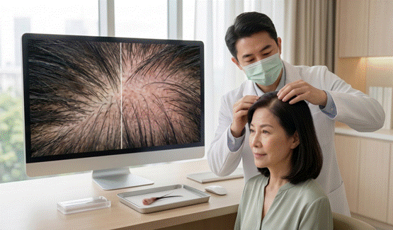 排水孔的落髮焦慮!醫師揭密【女性雄性禿,逆轉熟齡髮際線】