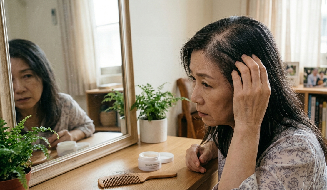 早晨起床看到枕頭上散落的髮絲，或是梳頭時發現梳子上纏繞著驚人髮量，甚至綁馬尾時驚覺髮圈變得越來越鬆…