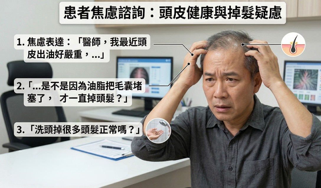 頭皮出油會掉髮嗎?巴黎國際長春診所鄧翔駿醫師深度解析毛囊堵塞迷思與免動刀生髮對策