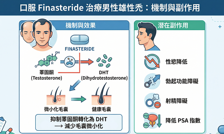 生髮藥副作用有哪些？一篇瞭解治療效果及副作用，釐清常見迷思